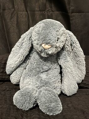 Jellycat Bashful Forest Bunny Plush Medium Green London Stuffed Toy 12” Rare